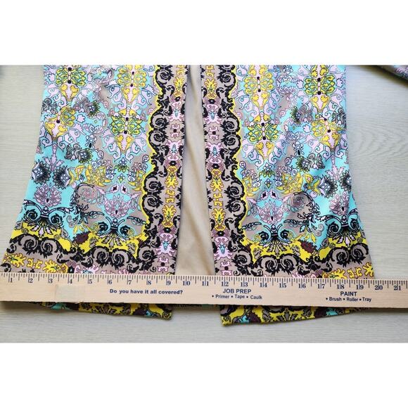 TOP-JACKET-JOAN RIVERS-Blue Yellow Green-3/4 Length Sleeves-Size X-SMALL - Picture 13 of 16